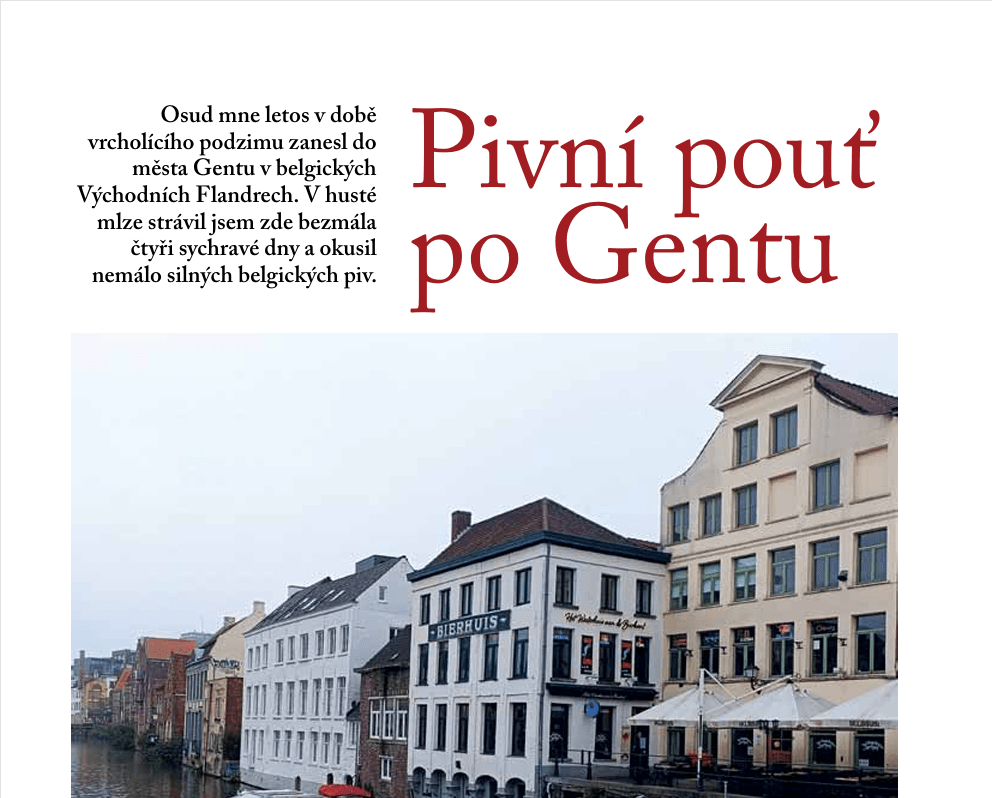 Pivni pout’ po Gentu