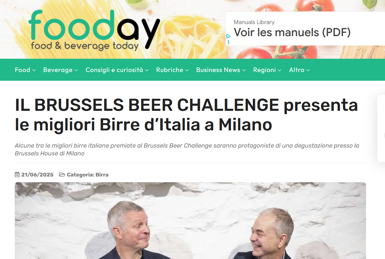 IL BRUSSELS BEER CHALLENGE presenta le migliori Birre d’Italia a Milano