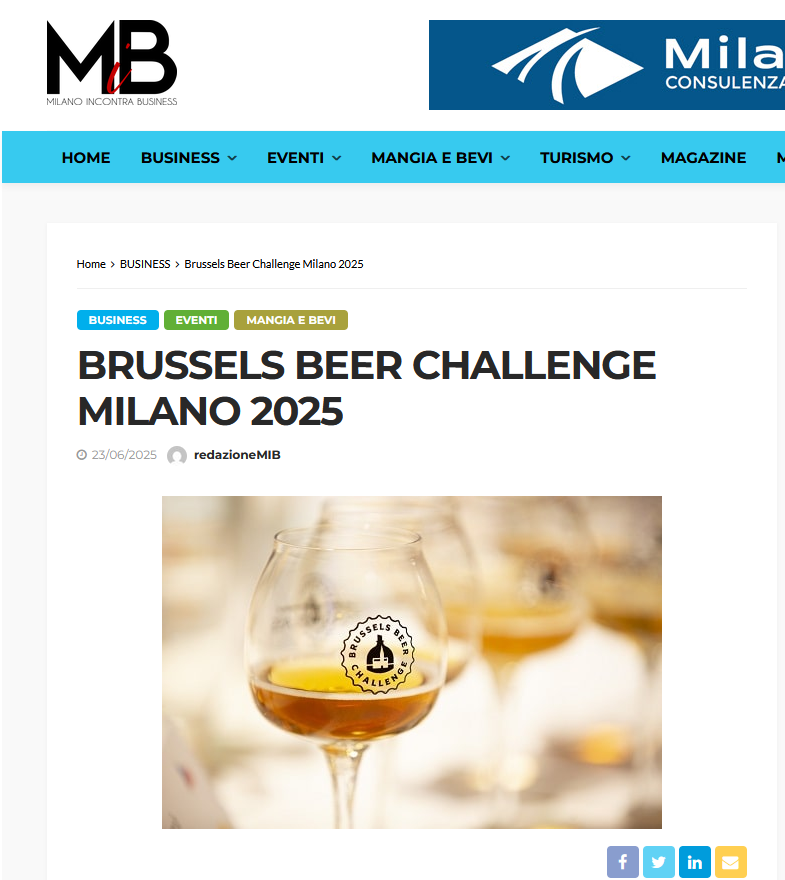 Brussels Beer Challeng, la capitale italiana della cultura incontra l’eccellenza brassicola