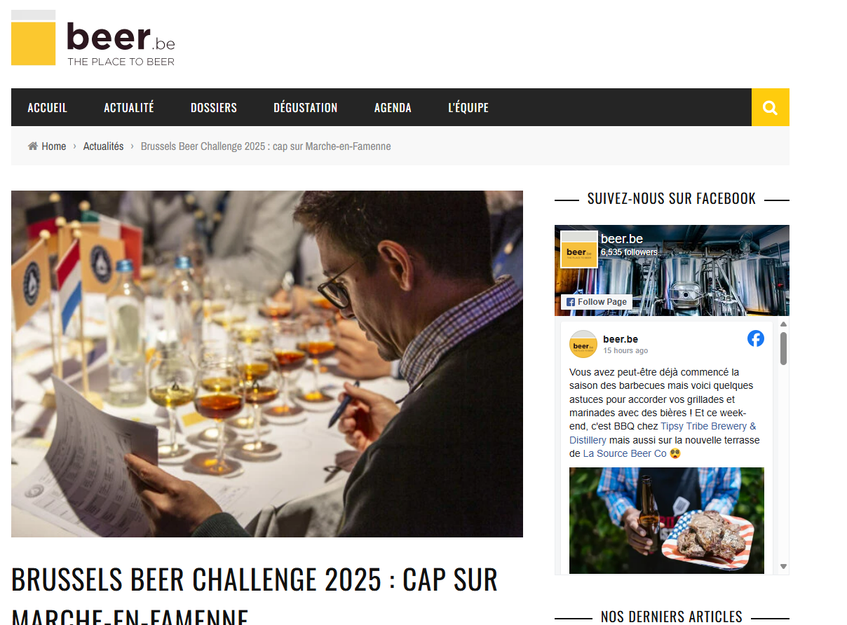 Brussels Beer Challenge 2025 : cap sur Marche-en-Famenne