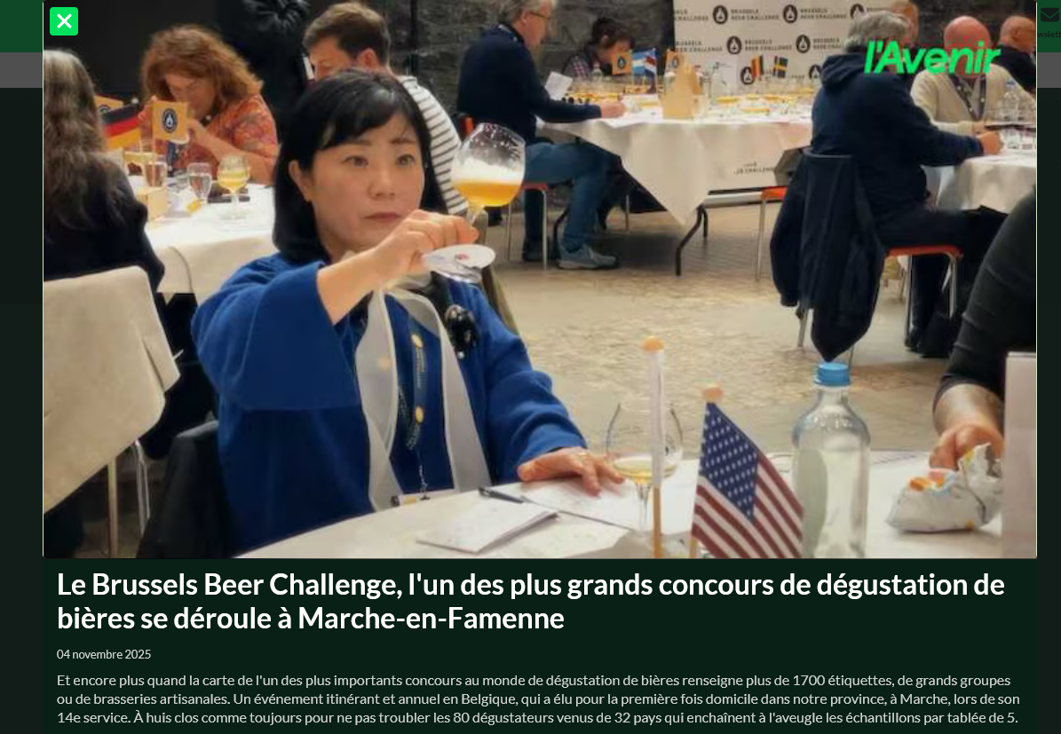 L’un des plus grands concours de dégustation de bière se déroule à Marche-en-Famenne