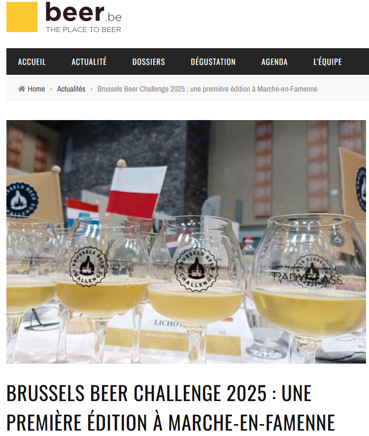 Brussels Beer Challenge 2025 : Une première édition à Marche-en-Famenne