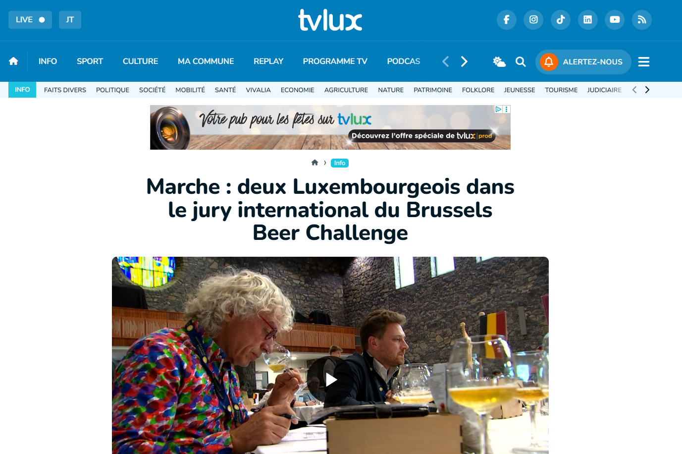 Marche : deux Luxembourgeois dans le jury du Brussels Beer Challenge