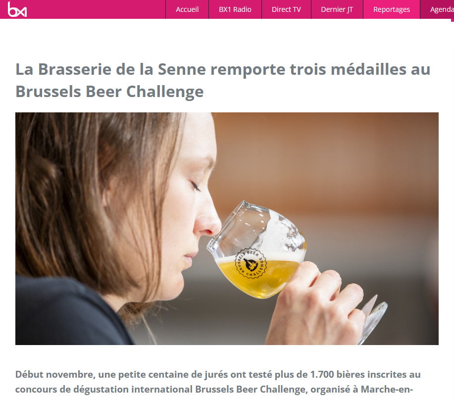 La Brasserie de la Senne remporte trois médailles au Brussels Beer Challenge